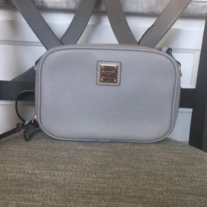 Dooney & Bourke Sawyer Crossbody Gray Saffiano Leather